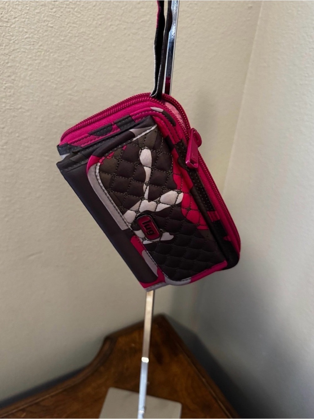 Lug Pink Camouflage Crossbody/Wallet/ Wristlet